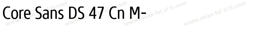 Core Sans DS 47 Cn M字体转换